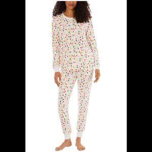 Pajamarama Women's Christmas Lights Long PJ Set Holiday Lights LG - Regular